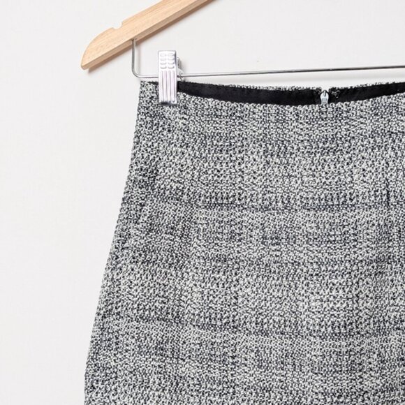 BABATON Tweed Mini Skirt Kinsley Linen Black White ARITZIA 4 - Picture 7 of 11